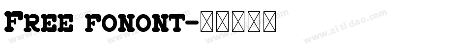 Free fonont字体转换